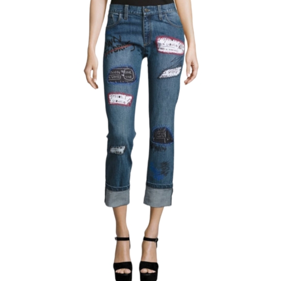 Alice + Olivia Denim - Alice and Olivia basquiat jeans